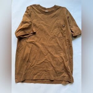 Dickies T Shirt Short Sleeve Mens XL Brown Cotton